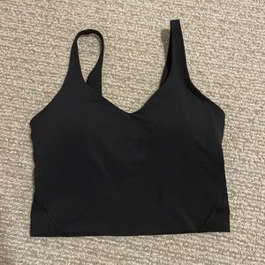 black lulu lemon align tank size 4